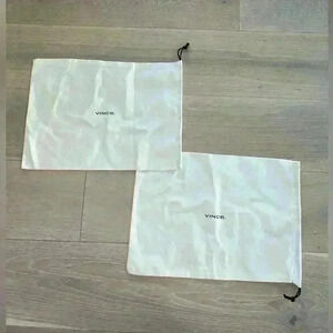 Set of 2 Vince handbag purse shoes travel dust bag cover storage travel